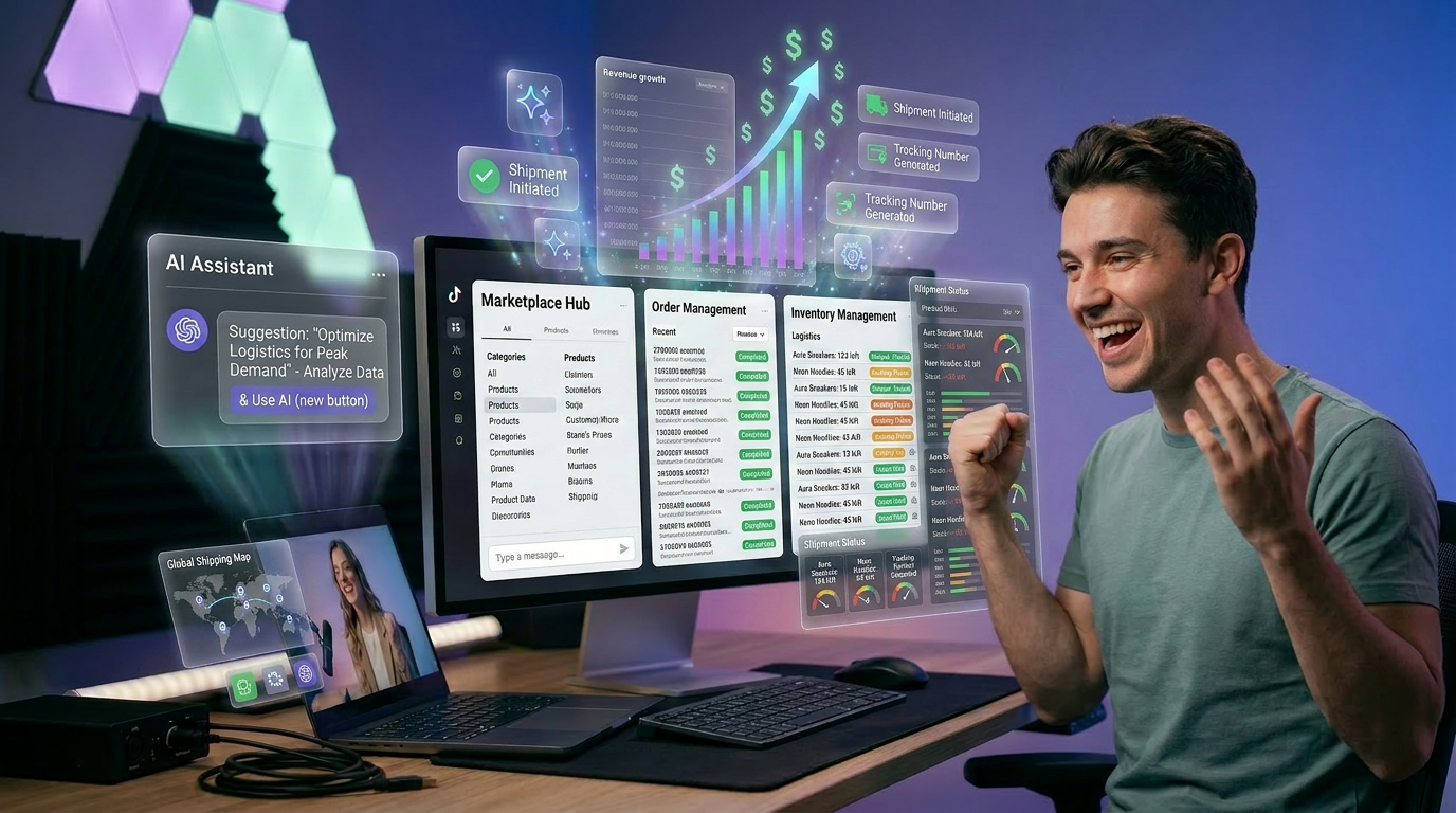 Live commerce streaming setup